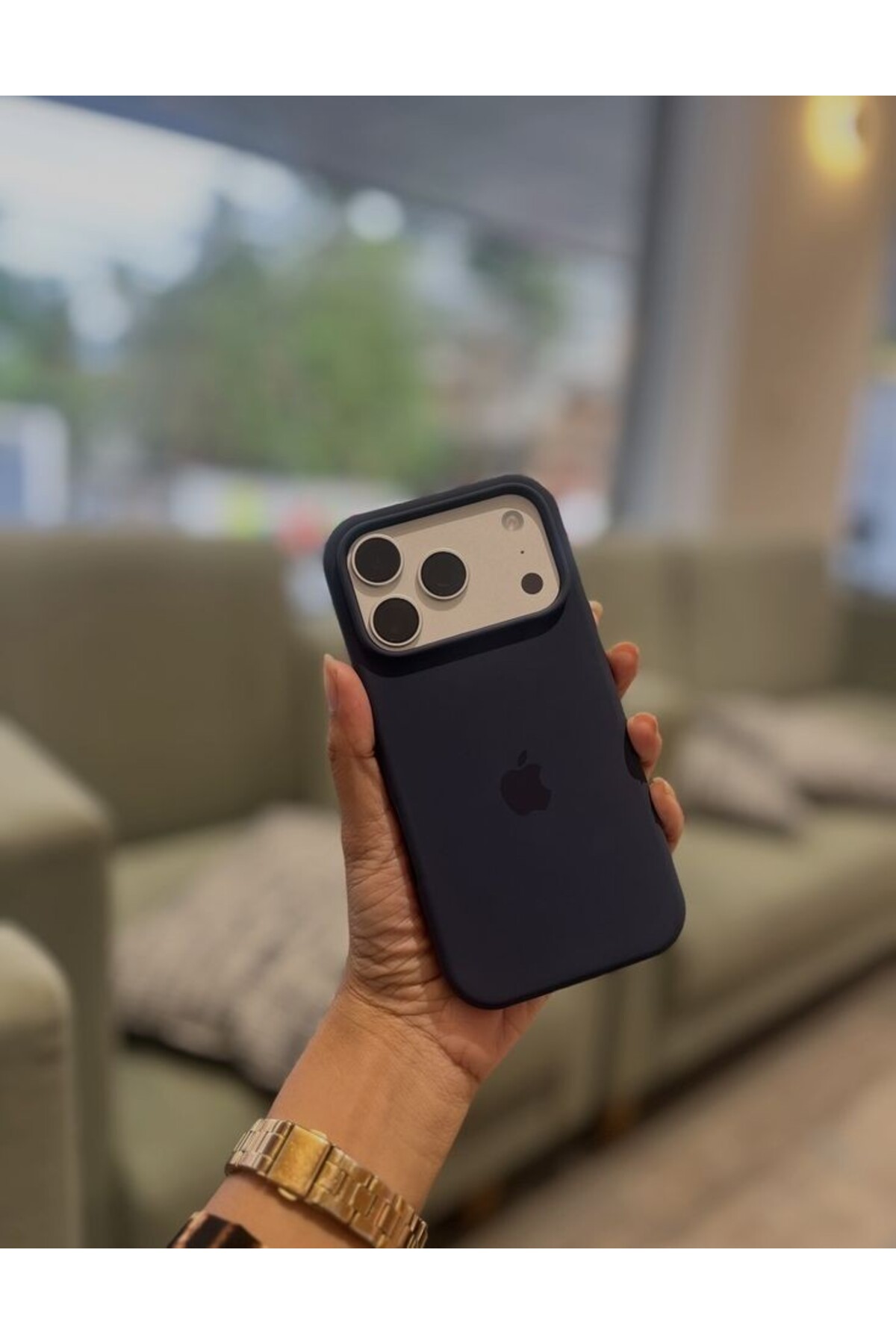 MELIFLIO iPhone 17 Pro Uyumlu Içi Kadife Lansman Premium Kılıf - Lacivert