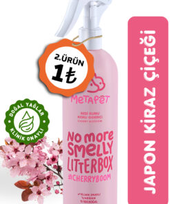 Metapet Doğal Japon Kiraz Çiçeği Kedi Kumu Ve Tuvaleti, Idrar Ve Çişi Koku Giderici Sprey 400ml