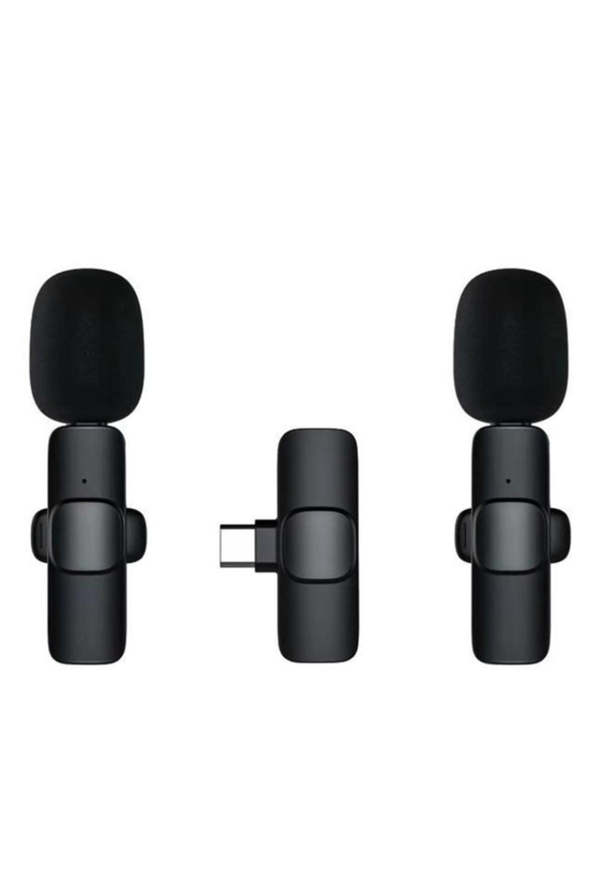 Torima Mini Yaka Mikrofonu Type-C 2 Adet Taşınabilir Mikrofon K9