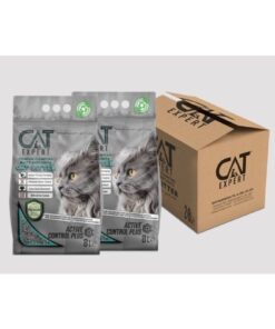 CAT EXPERT Active Control Plus Aktif Karbonlu Topaklanan Koku Hapseden 2x8 = 16 Lt Kedi Kumu