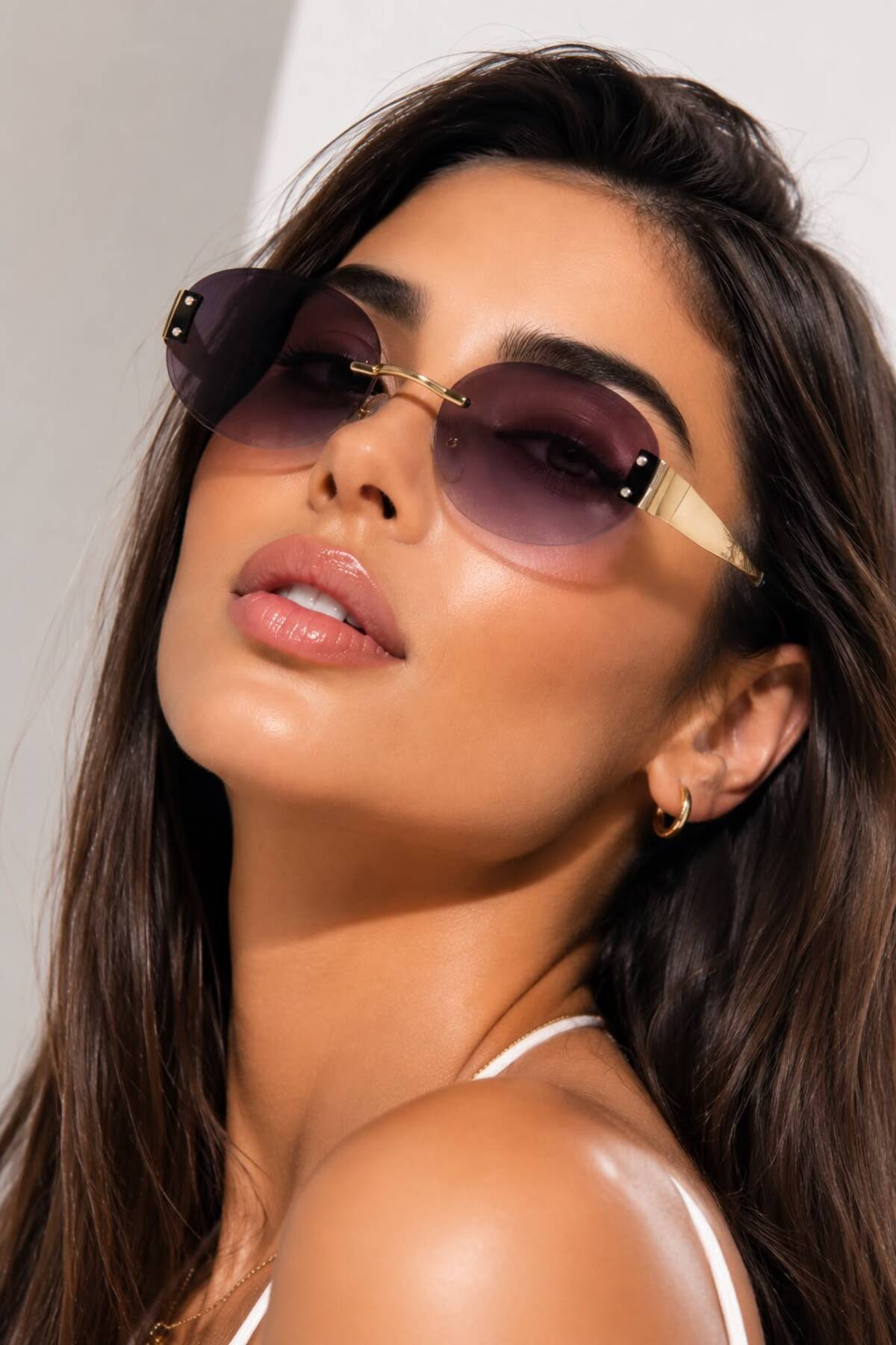 Modalucci YENİ SEZON YUVARLAK MOR TREND MODEL GÜNEŞ GÖZLÜĞÜ