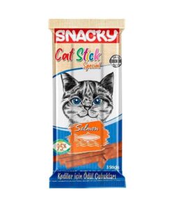 Snacky PATİLİ MARKET Somonlu Stick Kedi Ödülü 3 X 5 gr