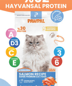 PawPal Somonlu Süper Premium Kısır Kedi Maması 2KG | Hipoalerjenik – Düşük Tahıllı – Yüksek Proteinli