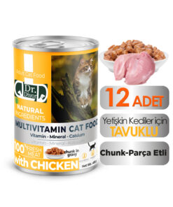 DR.DİYOR Dr. Diyor tavuk etli yetişkin kedi maması 12 adet