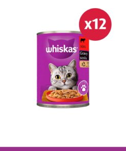 Whiskas Sığır Etli,Biftekli Konserve Kedi Maması 400 Gr X 12 ADET