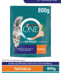 Purina One Tüy ve Tüy Yumağı Kontrolü Sağlayan Tavuklu Kısırlaştırılmış Kedi Maması 800g