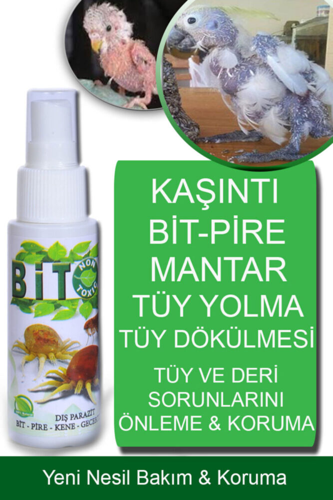Force Bitox YENİ 100 ML! Bit Pire Deri Ve Tüy Bakım için Yeni Nesil Sprey Muhabbet Kuşu Kanarya Papağan - Görsel 2