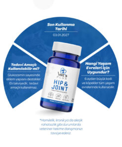 Alternative view of Vet's Plus Hip&joint Glukozamin Tablet 75'li (Eklem ve Kemik Yapısı Sağlığı Desteği, Kedi ve Köpekler için)