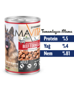 Alternative view of MamaVita Mamavitta Parça Dana Etli Yetişkin Köpek Maması 400 gr 12 Adet