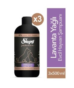 Sleepy Petcare Lavanta Yağlı Evcil Hayvan Şampuanı 3x500 ml