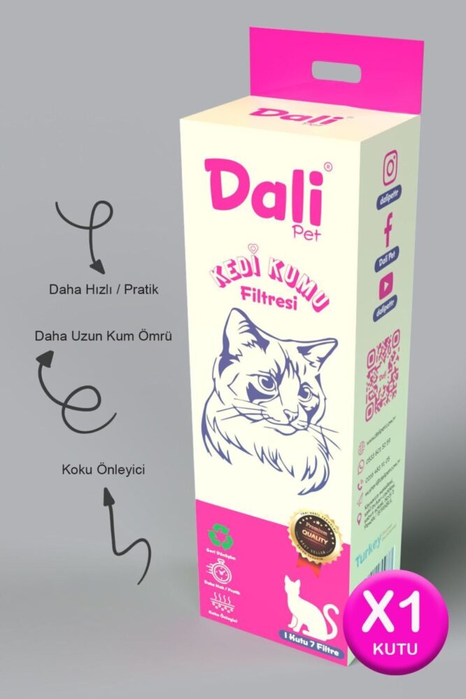 Dalipet Kedi Kumu Temizleme Elekli Filtre 1 Kutu 78x69 Cm - Görsel 2