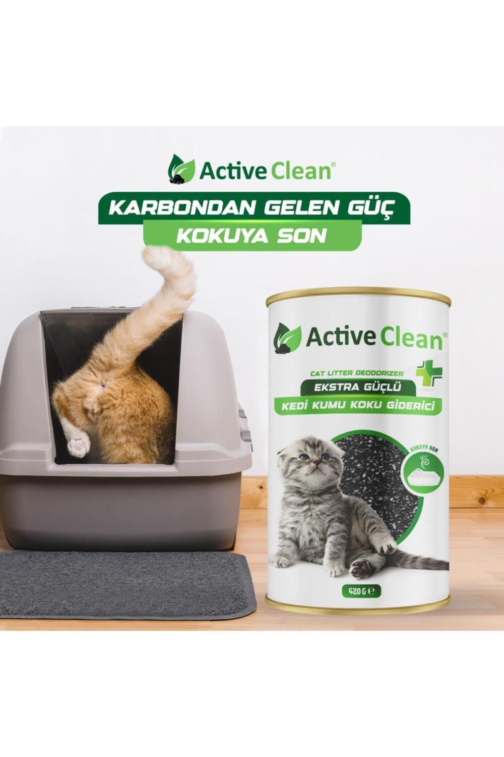 Active Clean Plus Kedi Kumu Koku Giderici 420 gr - Görsel 3