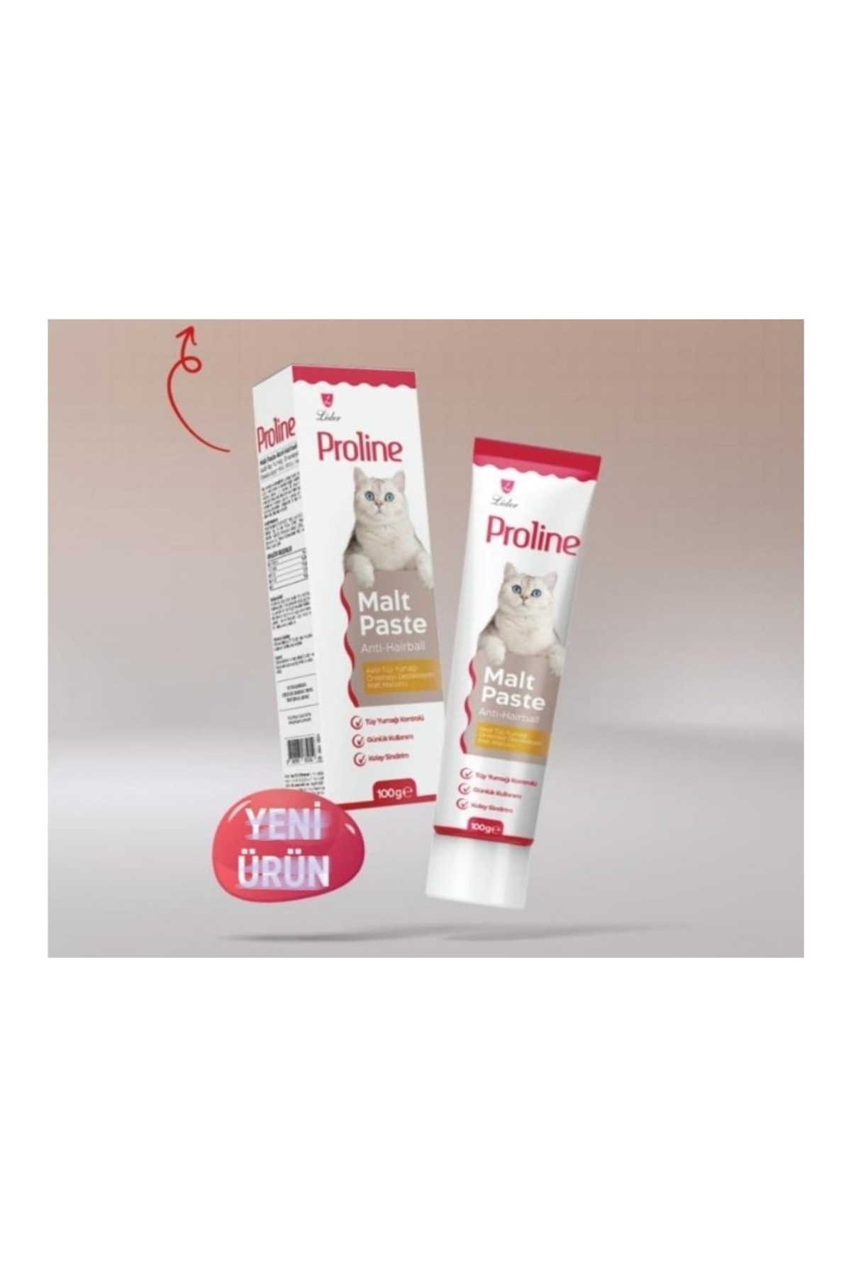 Proline Anti-Hairball Kedi Malt Macunu 100gr - Kediler İçin Tüy Yumağı Önleyici Macun
