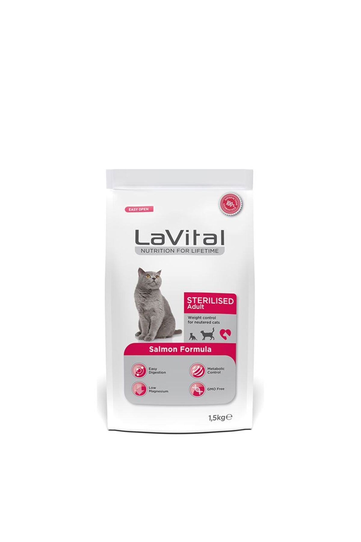 LaVital Somonlu Kısırlaştırılmış Kedi Maması 1,5 Kg
