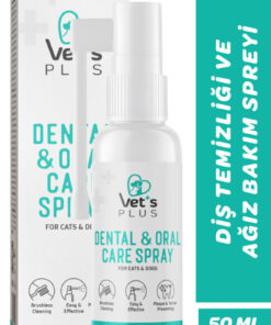 Vet's Plus Diş ve Ağız Bakım Spreyi 50ml (Kedi ve Köpekler için)
