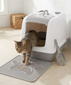 Petozi Kedi Tuvalet Seti (KAPALI TUVALET-PASPAS-KÜREK) Xl Kedi Tuvaleti