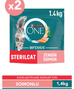 Purina One Somonlu Kısırlaştırılmış Kedi Maması 2x1,4 Kg