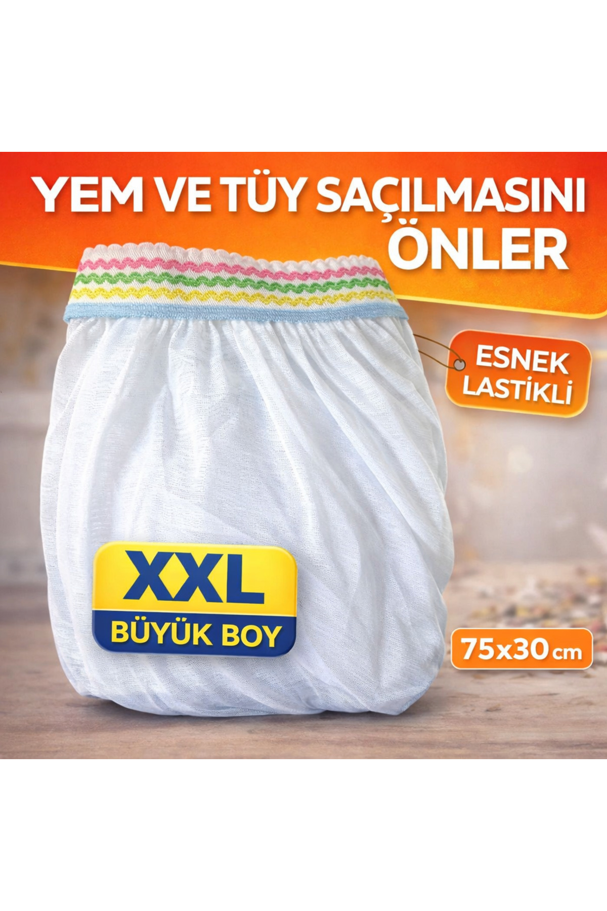emrebilisim XXL Çifthane Kafes Tülü 75x30 cm – Yem ve Tüy Saçılmasını Önleyen Kafes Tülü RENK-> GÖKKUŞAĞI