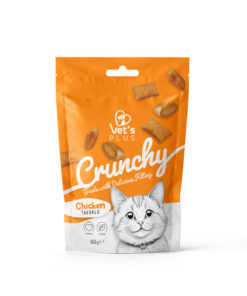 Alternative view of Vet's Plus Crunchy Karışık Kedi Ödülü 60gr (6 Adet) - Somonlu ve Tavuklu İçi Dolgulu Dışı Çıtır Kedi Ödül
