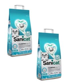 Sanicat MARSİLYASABUNLU TOPAKLANAN KEDİ KUMU 10 KG 2 ADET