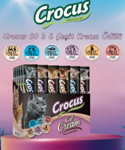 crocus Multipack Krema Kedi Ödülü 60 Adet (6 Çeşit) – 15 g