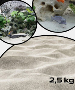 LORIUS 2,5 Kg Akvaryum Kumu Sarı Silis Kum 0.50/0.60mm