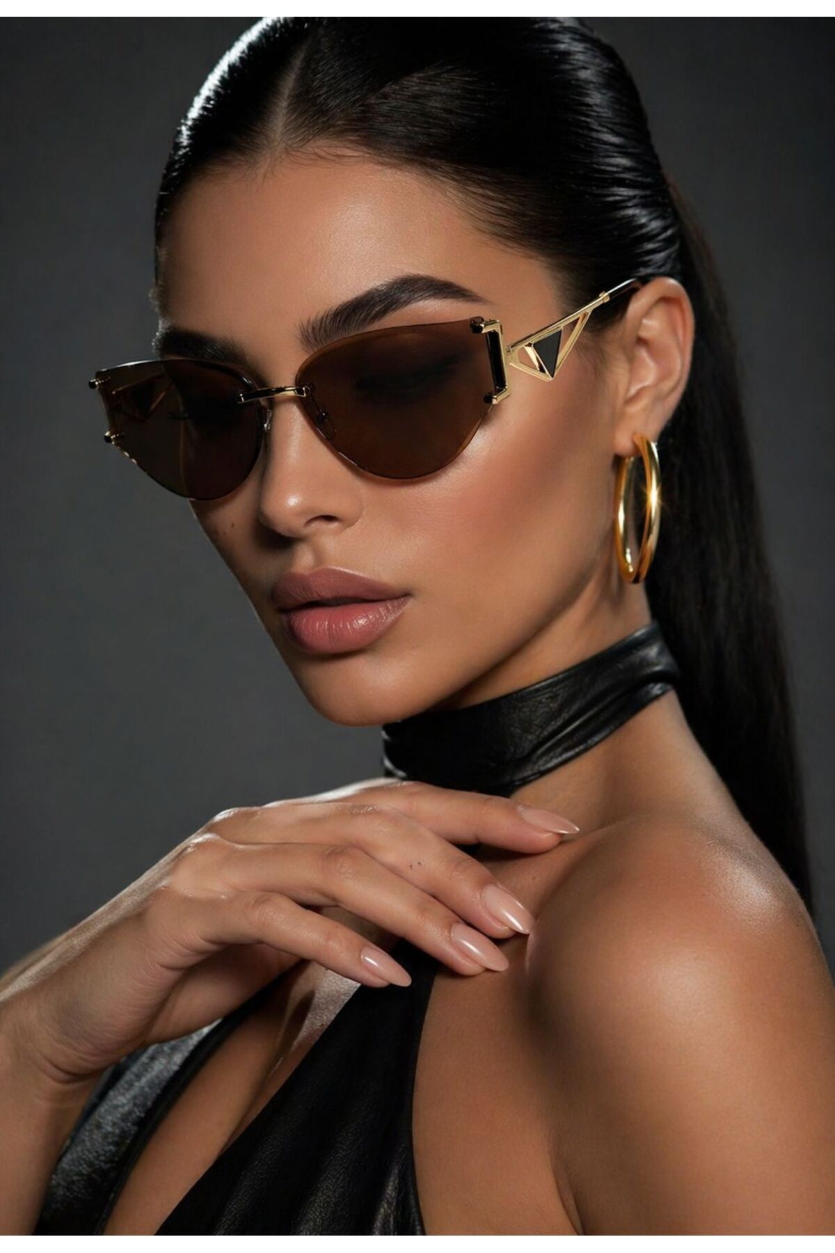 Nilu Moda YENİ SEZON KAHVE KADIN GÜNEŞ GÖZLÜĞÜ