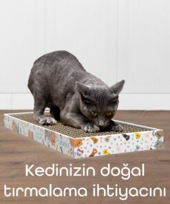 Alternative view of ATA HOME Tırmata Yeni Ürün Doğal Düz Karton Kedi Tırmalaması Kedi Tırmalama Tahtası Kartonu 47x17 cm