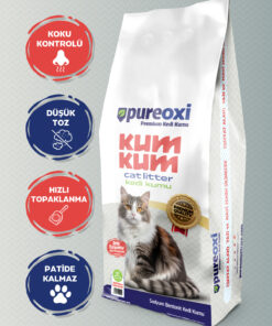Alternative view of PureOxi Kum Kum Premium İkili Paket 2x10 kg – Aktif Karbonlu Topaklanan Kedi Kumu-20 kg