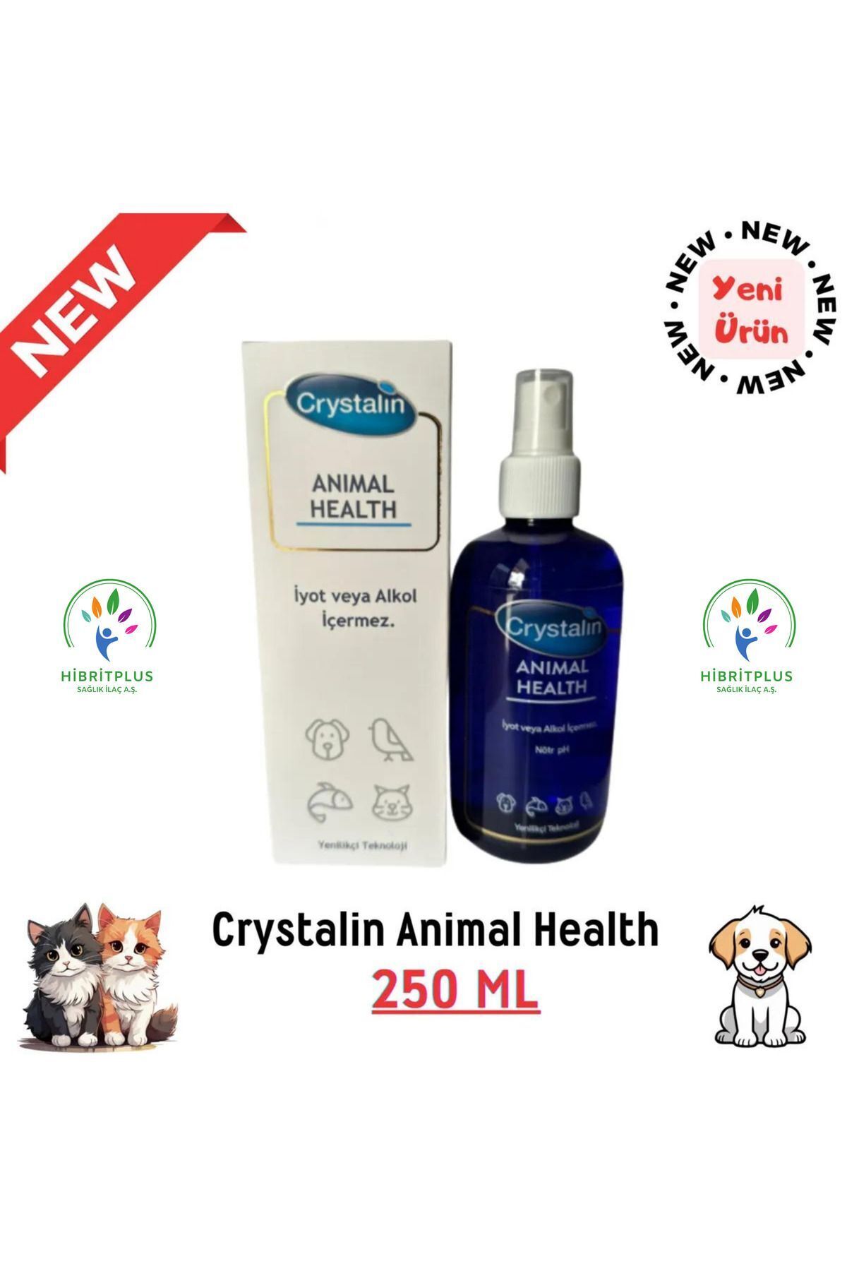 Crystalin Kedi Köpek Bakım Spreyi