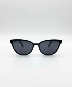 Chunky Frame Melone Cat Eye Uv400 Filtreli Ultra Hafif Siyah Güneş Gözlüğü - Görsel 3