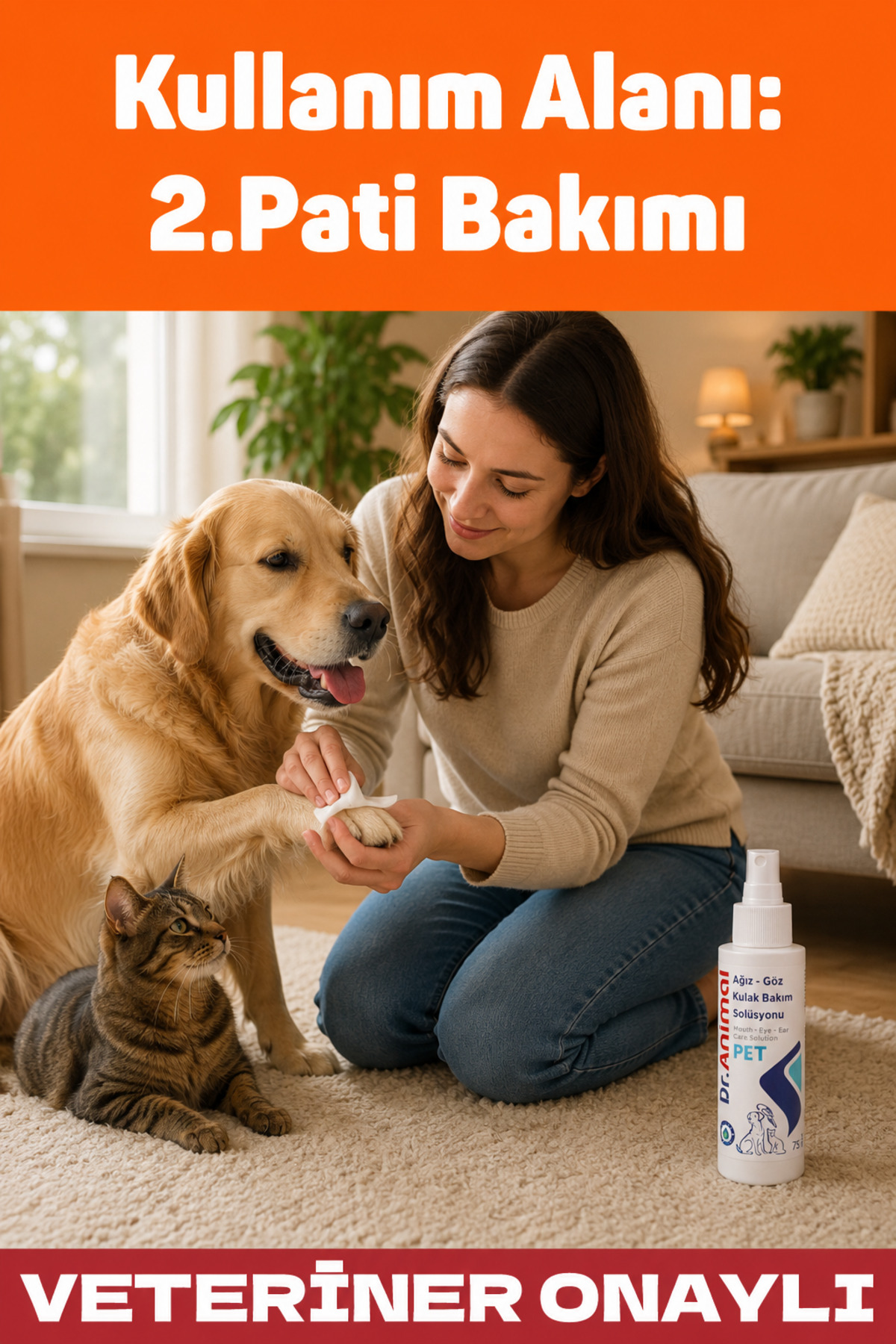 Dr. Animal Dr.Animal 75 ml - yara bakım-kedi köpek için göz bakım- kulak bakımı- ağız bakımı - Görsel 3