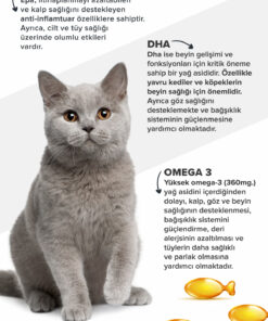 patiografya Premium Kedi Ve Köpek Için Omega 3 Ve 6 Içerikli Balık Yağı- Bağışıklık Sistemi Tüy Bakımı - Görsel 3
