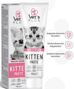 Alternative view of Vet's Plus Kitten Multivitamin Malt Macun 100gr (Yavru ve Anne Kediler İçin Multivitaminli Tüy Yumağı Önleyici)