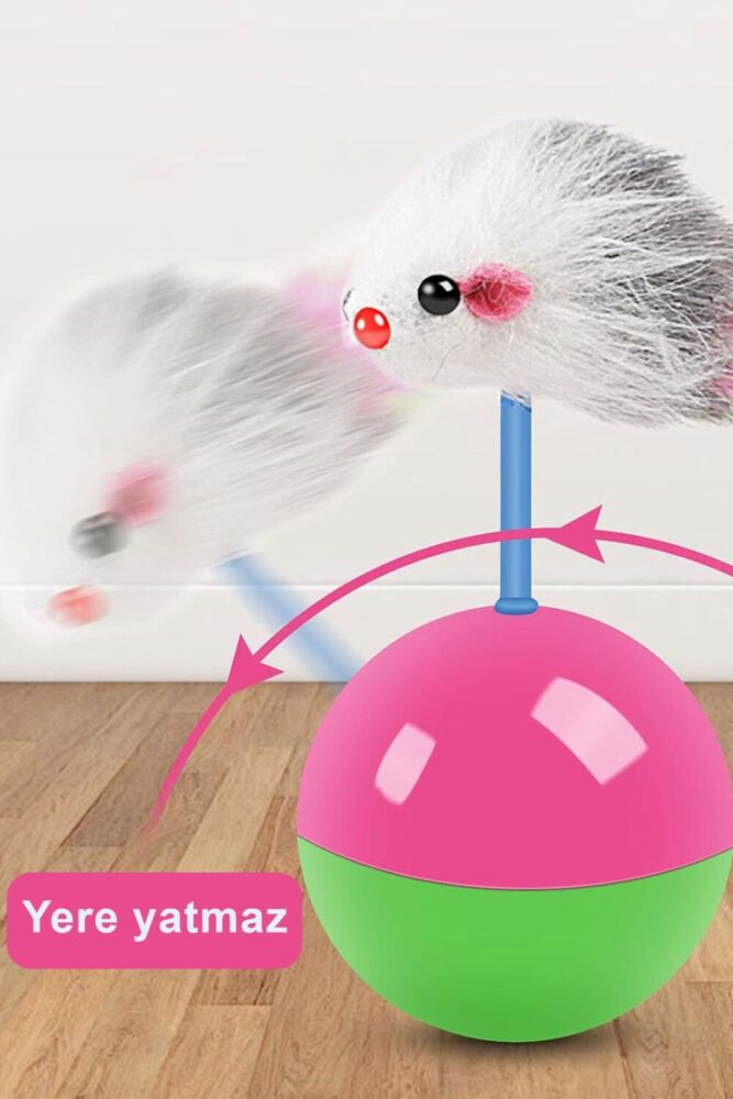COZY SENSE Kedi Oyun Topu Fareli Hacı Yatmaz Akıllı Kedi Topu Yavru Kedi Oyuncakları Oyun Tüneli Köpek Yatağı - Görsel 2