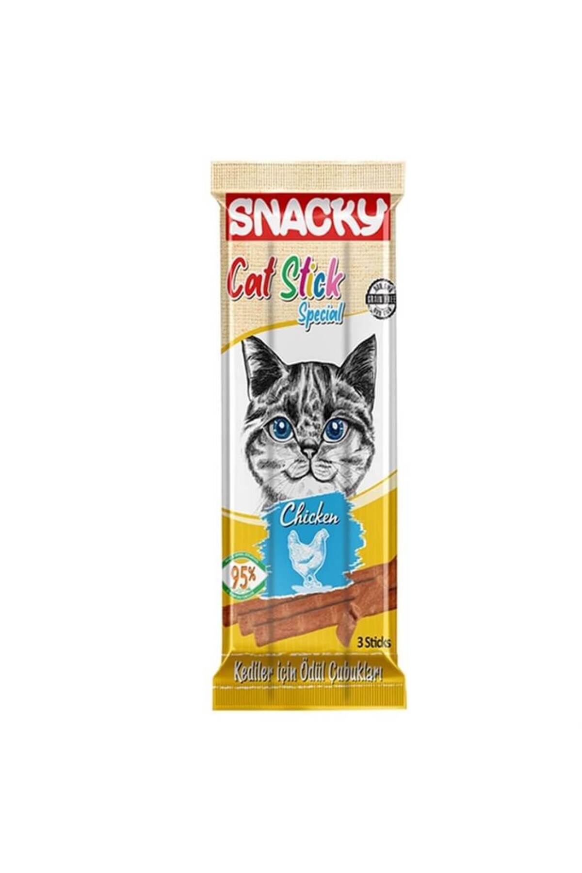 Snacky PATİLİMARKET Tavuklu Stick Kedi Ödülü 3 X 5 Gr