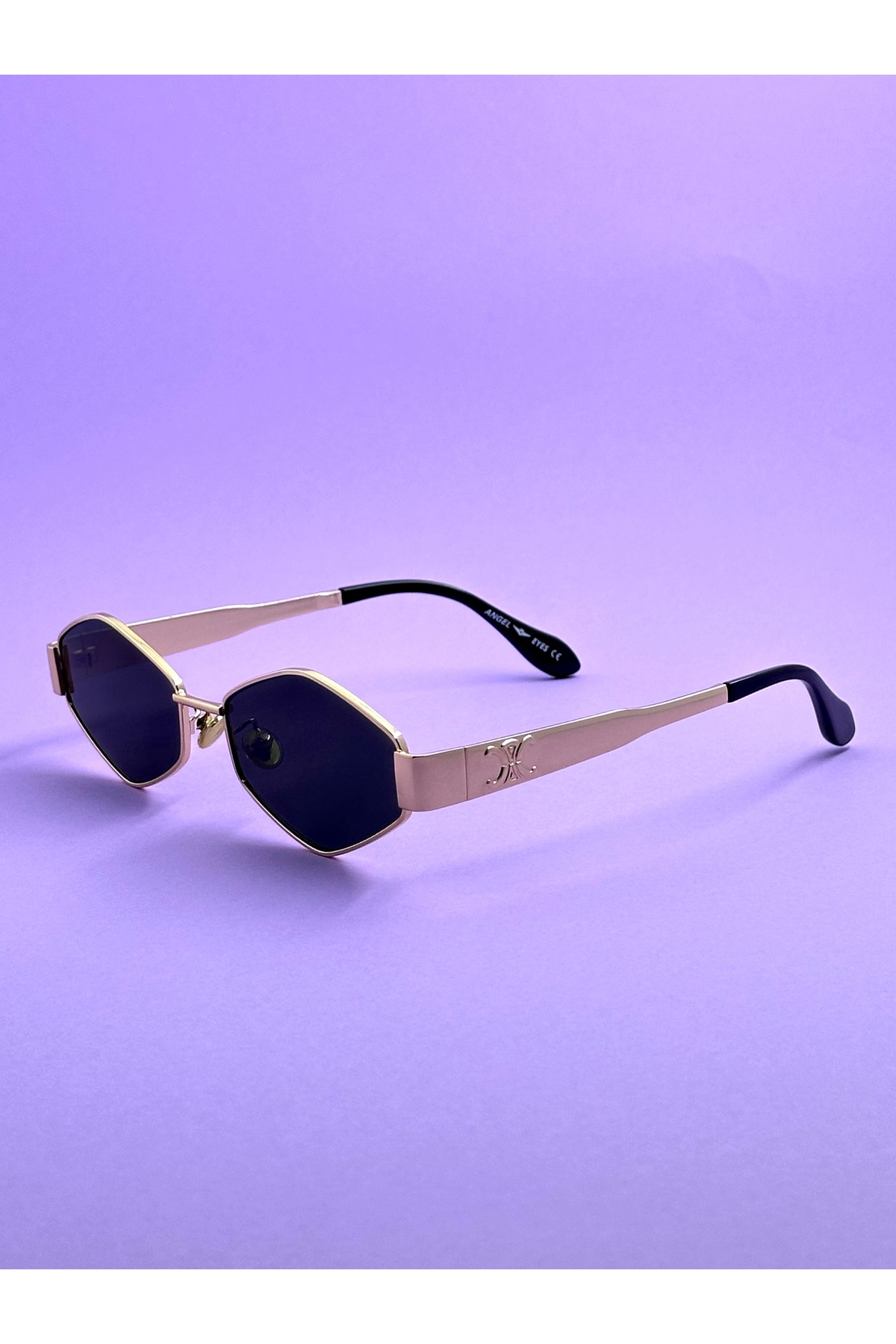BRILLIAEYEWEAR NADİA Metal Altıgen Tasarım Güneş Gözlüğü