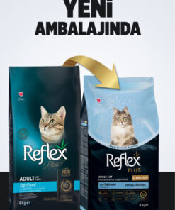 Alternative view of Reflex Plus Hipoalerjenik Kısırlaştırılmış/Sterilised Somonlu Yetişkin Kedi Maması 8 kg