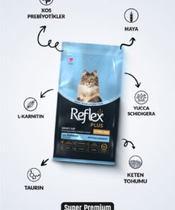 Reflex Plus Hipoalerjenik Kısırlaştırılmış/Sterilised Somonlu Yetişkin Kedi Maması 8 kg - Görsel 3