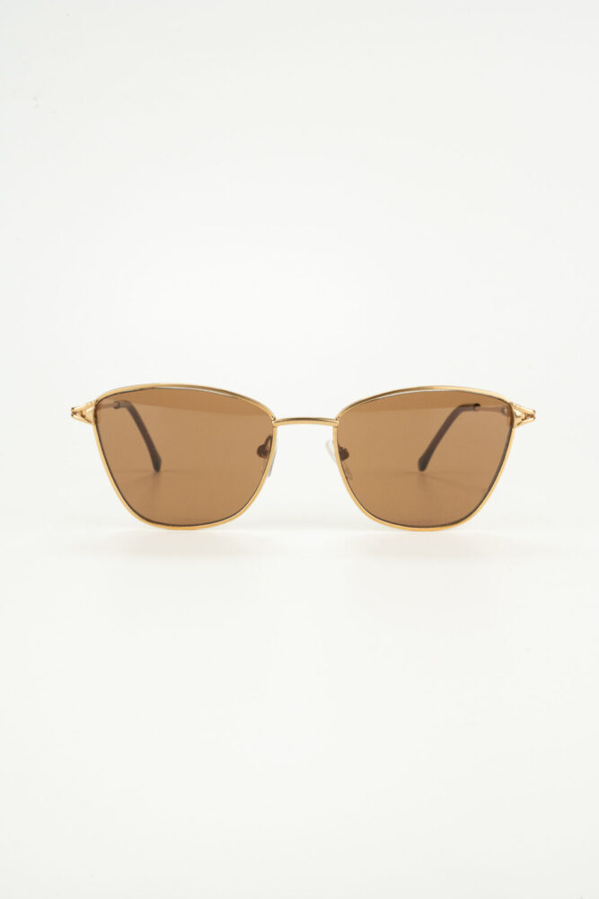 TARSS Sahra Gold Retro Metal Cat Eye Güneş Gözlüğü | UV400 - Görsel 2
