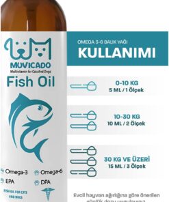 muvicado Fish Oil - Kedi Ve Köpekler Için Balık Yağı Omega 3-6 Epa Dha Norveç Somon Yağı Bağışıklık Desteği - Görsel 3