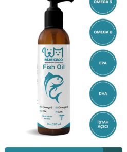 muvicado Fish Oil - Kedi Ve Köpekler Için Balık Yağı Omega 3-6 Epa Dha Norveç Somon Yağı Bağışıklık Desteği