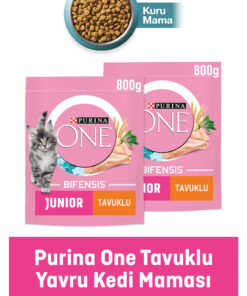 Purina One Junior Tavuklu Yavru Kedi Maması 800 Gr x 2Adet