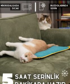 Alternative view of pawdaz Serin (60X40CM) - 4 Mevsim Kedi/ Köpek Matı, Sıcak Veya Soğuk Kullanılabilen Minder Yatak