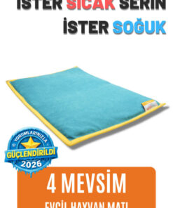 pawdaz Serin (60X40CM) - 4 Mevsim Kedi/ Köpek Matı, Sıcak Veya Soğuk Kullanılabilen Minder Yatak