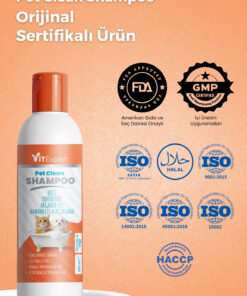 Vitexpert Pet Clean Tüy Döküm Önleyici Evcil Hayvan İçin Vitamin ve Doğal Yağlar Kedi ve Köpek Bakım Şampuanı - Görsel 3