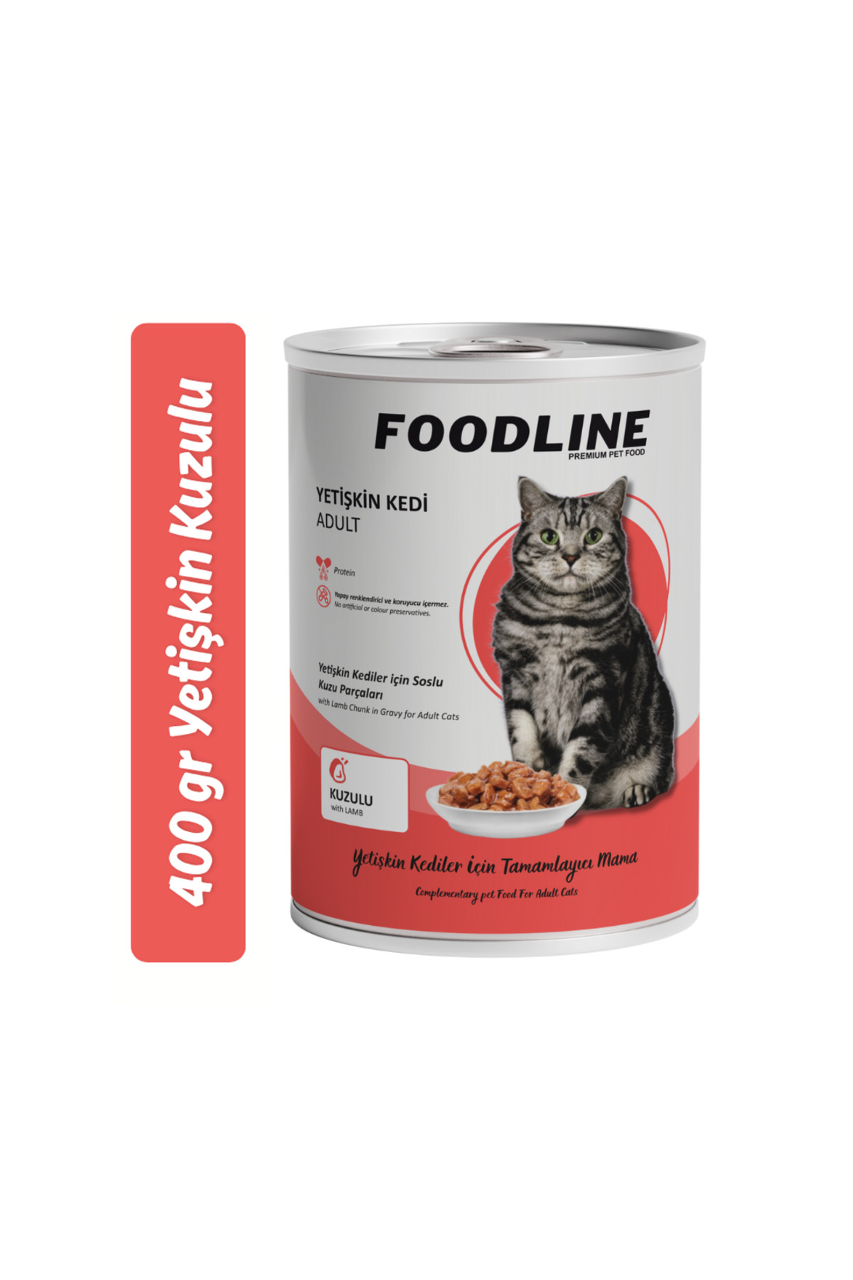 Foodline Kuzu Etli Yetişkin Kedi Konservesi 400 Gr