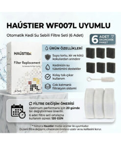 Alternative view of Haustier WF007L Otomatik Kedi Su Sebili Uyumlu Su Sebili WF007L Filtre Seti (6 Adet)