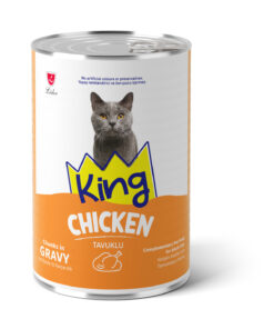 Alternative view of King Sos İçerisinde Et Parçacıklı Tavuklu Kedi Konservesi 400g x 12 Adet