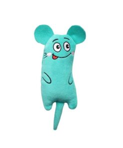 TİNEKE Peluş Kedi Oyuncağı Kedi Otlu Catnipli Turkuaz Yeşili 1 Adet